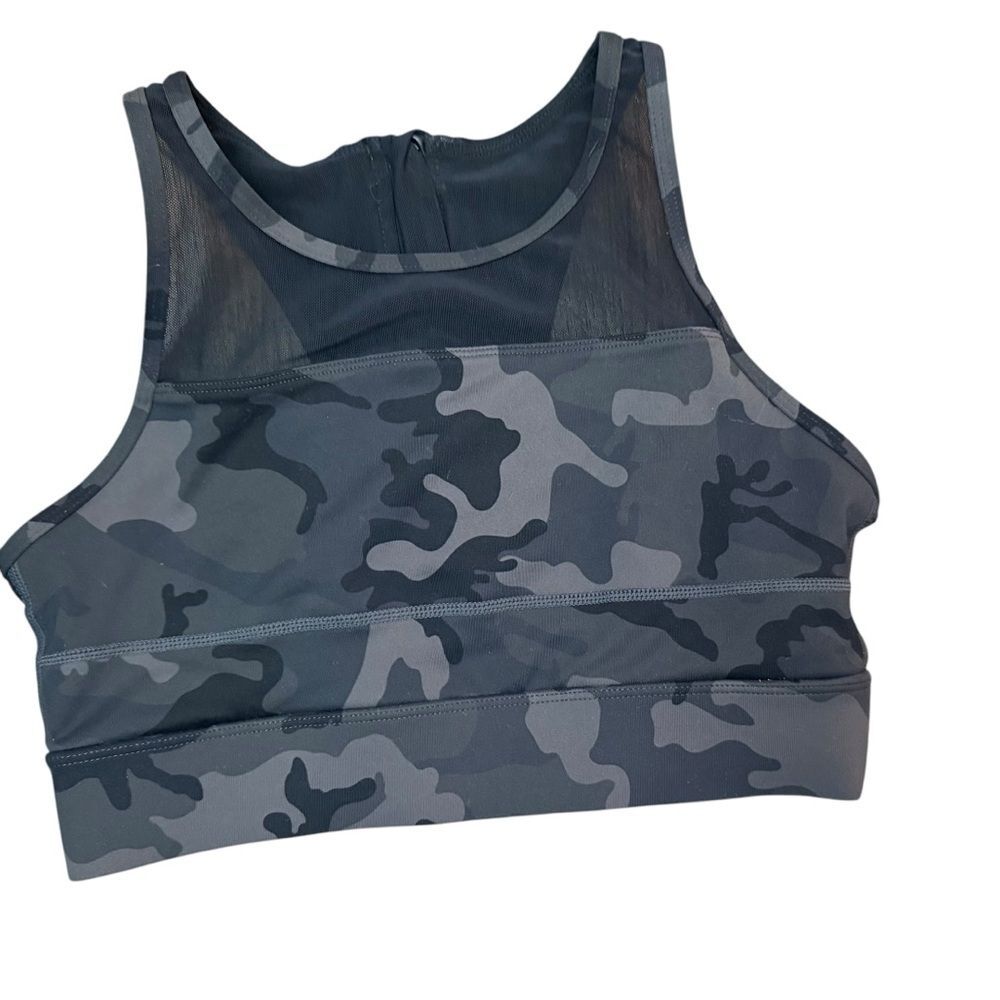 ZYIA One More Rep padded Camouflage Sports Bra workout fitness activewear